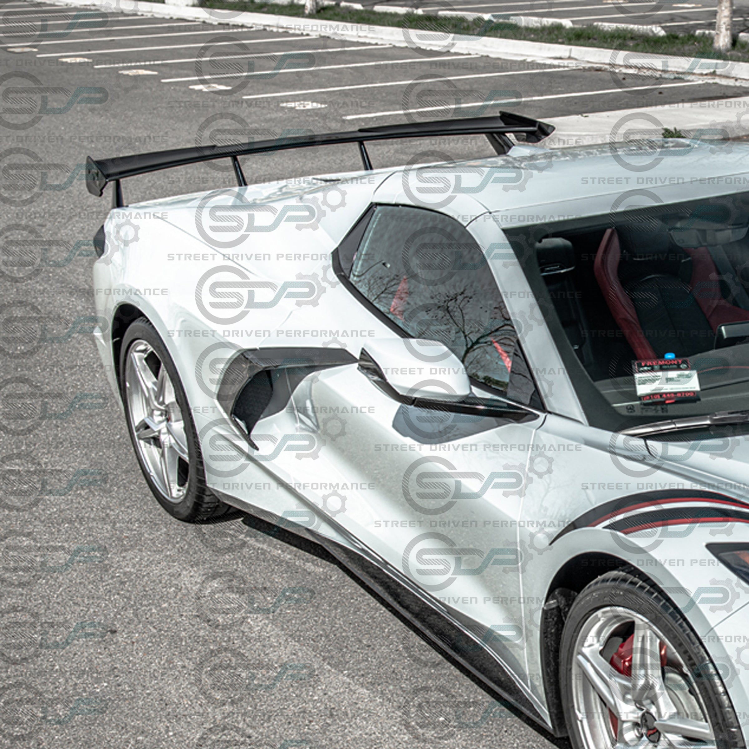 2020+ C8 Corvette - Carbon Fiber Side Door Handle Vent Trim Pair